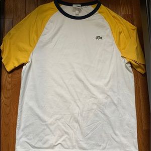 LACOSTE colorblock baseball tee